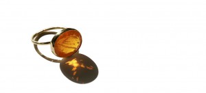 18 K Gold with Fireopal