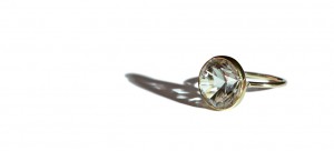 14 K Gold with Rock Crystal